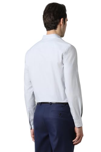 Peter England Slim Fit Oxford Shirt Crisp White - Image 5