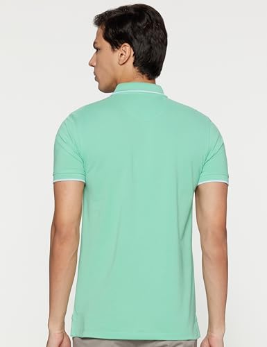 Peter England Men's Snug Fit Solid Polo T-Shirt - Image 4
