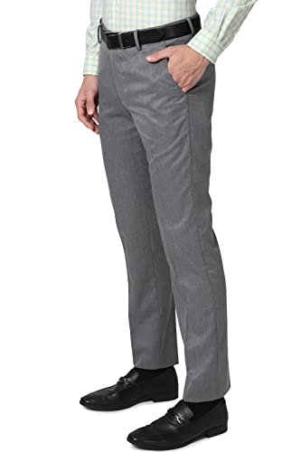Peter England Men's Mid Rise Slim Fit Utility Pants - Image 4