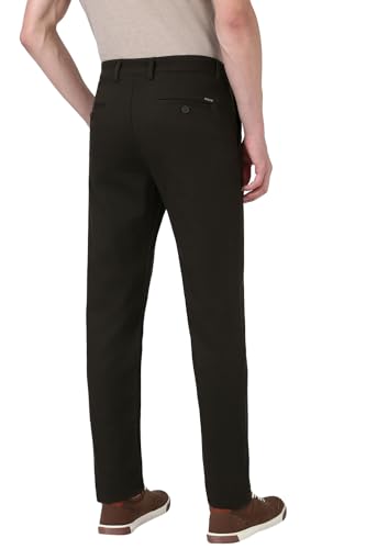 Peter England Men's Mid Rise Slim Casual Pants - Image 4