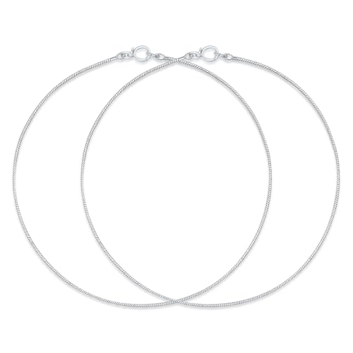 ZAVYA 925 Sterling Silver Chain Anklet for Women & Girls - Image 2