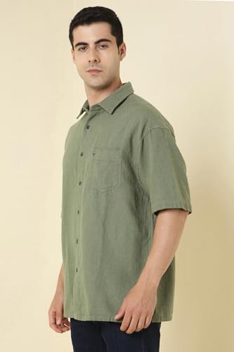 Allen Solly Men Cotton Blend Regular Fit Casual Shirt - Image 4