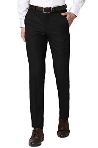 Peter England Men's Slim Fit Mid Rise Pants - Image 2
