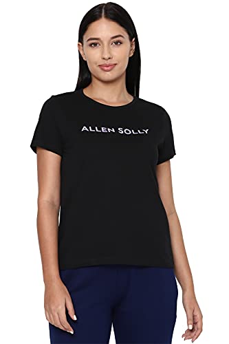 Allen Solly Women Cotton Solid Regular Fit T-Shirt - Image 3