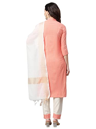 Leriya Fashion Women's Printed Straight Cotton Stitched Kurta Pant with Dupatta - Authentic Leriya Clothing | UrbanThreads - Image 4