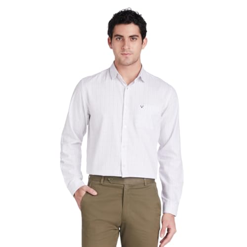 Allen Solly Men's 100% Cotton Slim Fit Full Sleeve Shirt - Image 2