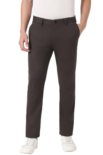 Peter England Men's Slim Fit Mid Rise Pants - Image 2