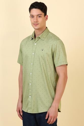 Allen Solly Men Cotton Solid Regular Fit Shirt - Image 3