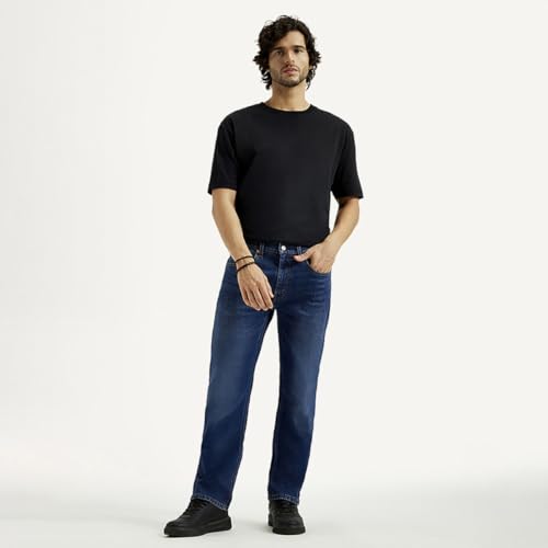 Levi's Men's 505 Straight Fit Mid Rise Jeans - Image 5