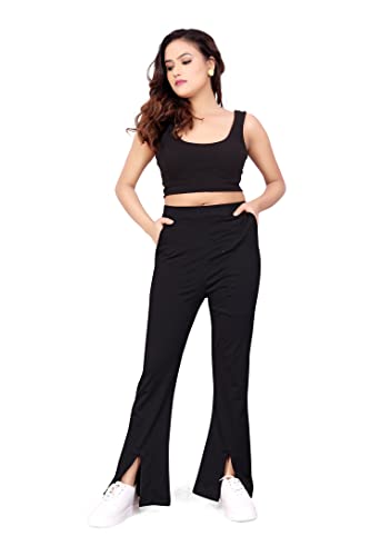 Leriya Fashion Women's Running Track Pants with Two Pockets & Cut Style for Women, Jogging Pants, Wo - Authentic Leriya Clothing | UrbanThreads - Image 2
