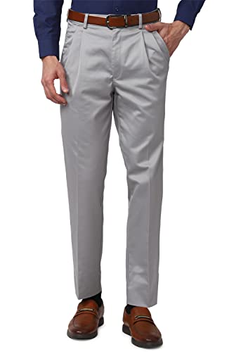 Peter England Men's Mid Rise Regular Casual Pants - Image 2