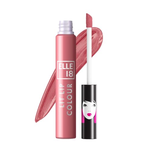 Elle 18 Lit Lip Matte Finish Nude Pumps Liquid Lipstick - Image 2