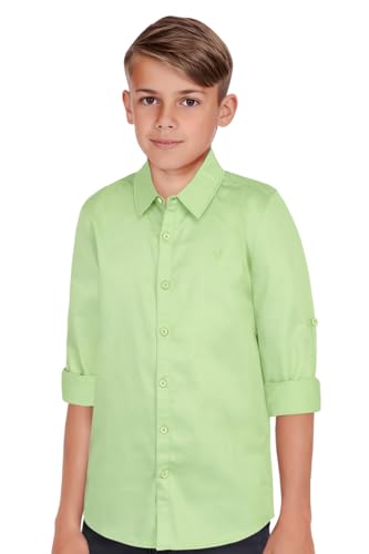 Allen Solly Boys Cotton Solid Regular Fit Shirt - Image 5