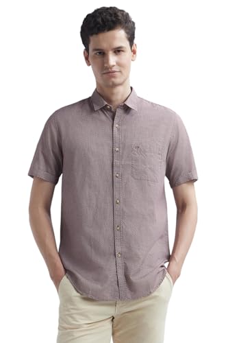 Peter England Men Cotton Solid Slim Fit Shirt - Image 2