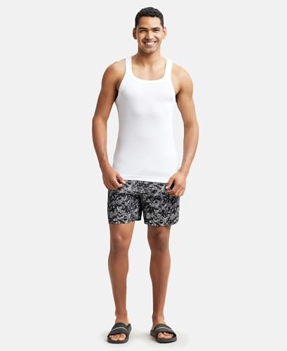 Jockey US26 Men's Super Combed Cotton Rib Gym Vest - Image 5