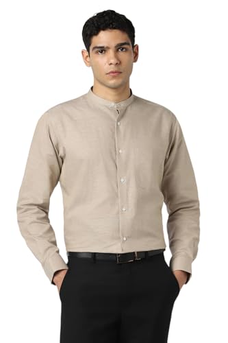 Van Heusen Men Cotton Solid Regular Fit Shirt - Authentic Van Clothing | UrbanThreads - Image 2