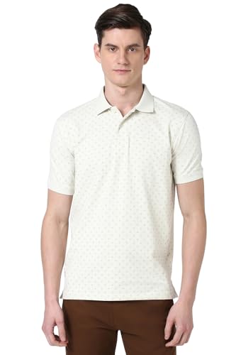 Peter England Men Cotton Blend Regular Fit Polo T-Shirt - Image 2
