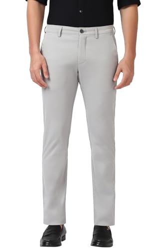 Peter England Men's Slim Fit Mid Rise Casual Trouser Chinos - Image 2