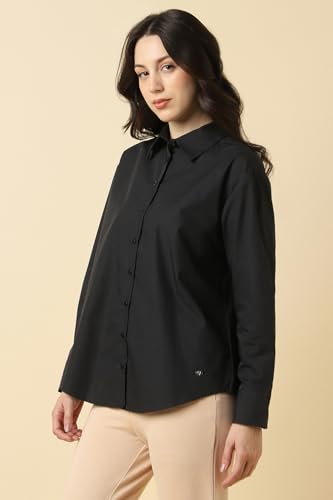 Allen Solly Women Polycotton Regular Fit Formal Shirt 3/4 Sleeve - Image 3