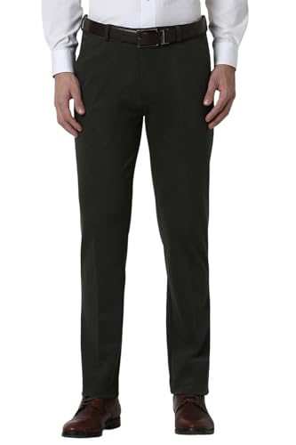 Peter England Men's Slim Fit Mid Rise Stretchable Trouser - Image 2