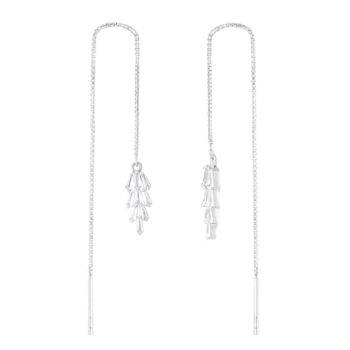 ZAVYA 925 Sterling Silver Rhodium Plated Earrings for Women - Image 2