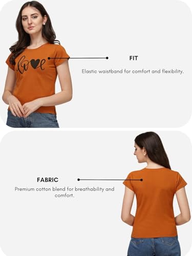 Leriya Fashion Women's Love Graphic T Shirt Cute Funny Cap Sleeve Casual Cotton Tee Tops (Medium, Li - Authentic Leriya Clothing | UrbanThreads - Image 5