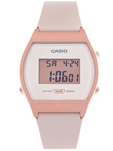Casio LW-204-4ADF Rose Gold Digital Watch Pink Strap - Image 2