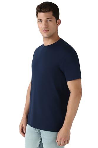 Peter England Men's Cotton Regular Fit Crew Neck T-Shirt - Image 3