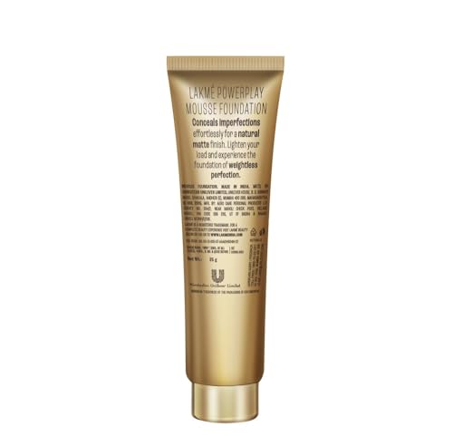 Lakme Powerplay Mousse Foundation Rose Ivory Mini 9g - Image 4