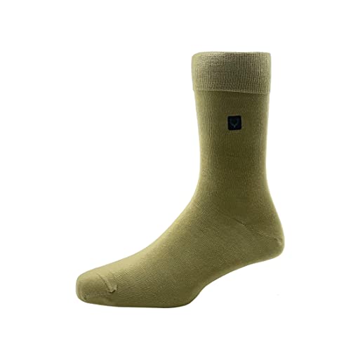 Allen Solly Men's Cotton Full Length Socks Pack of 3 Beige Brown White - Image 3