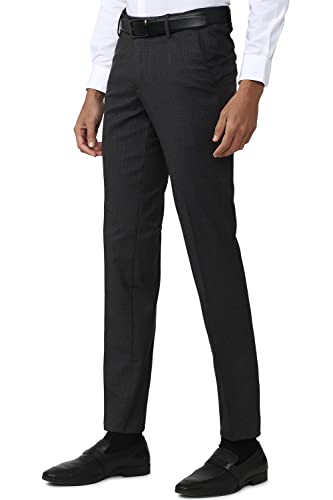 Peter England Men Mid Rise Slim Work Utility Pants - Image 4