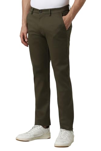 Peter England Men's Straight Fit Mid Rise Chino Trouser - Image 3