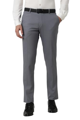 Peter England Men Mid Rise Neo-Slim Formal Trouser - Image 2