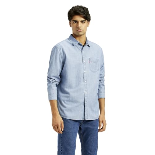 Levi's Men's Solid Slim Fit Shirt - Image 4