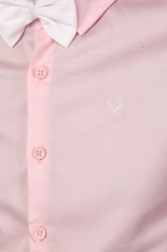 Allen Solly Boys Cotton Slim Fit Solid Shirt with Bow - Image 5