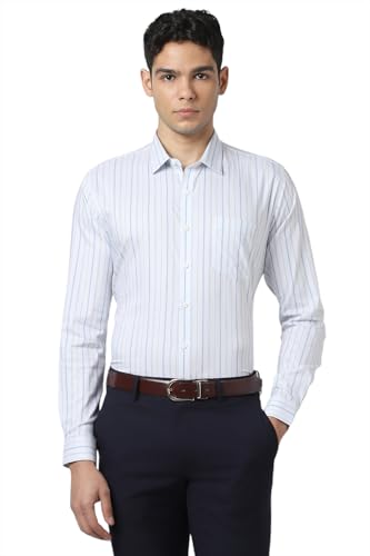Van Heusen Men Polycotton Striped Slim Fit Shirt - Authentic Van Clothing | UrbanThreads - Image 2