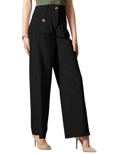 Leriya Fashion Trousers for Women – High Waist Korean Style Pants | Flared Formal Office Wear & Casu - Authentic Leriya Clothing | UrbanThreads - Image 2