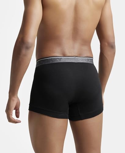 Jockey 8015 Men's Combed Cotton Rib Solid Trunk - Image 5