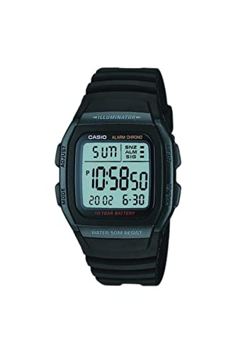 Casio Youth Series Digital Black Dial Men's Watch W-96H-1BVDF - Image 2