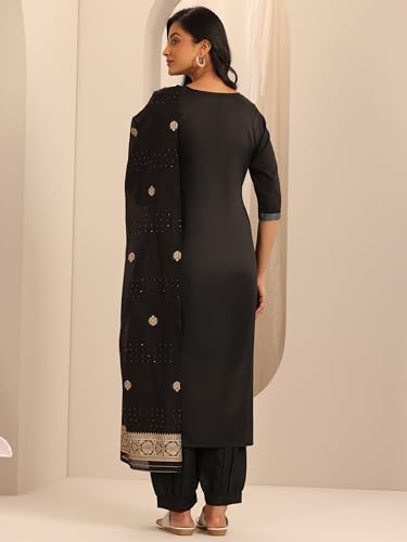 Teal Zari Woven Kurta Set with Dupatta - Libas | UrbanThreads.in - Image 5