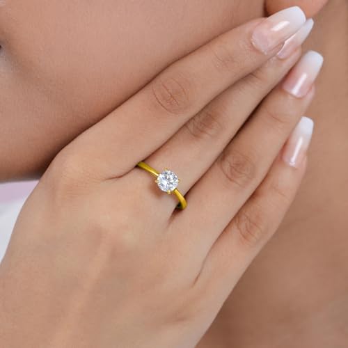 ZAVYA 925 Sterling Silver Gold Plated Ring | Gifts For Women And Girls | With Certificate of Authent - Authentic ZAVYA Accessories | UrbanThreads - Image 3