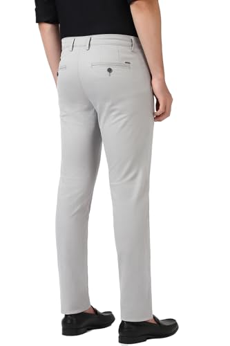 Peter England Men's Slim Fit Mid Rise Casual Trouser Chinos - Image 4