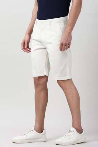 Peter England Men's Regular Fit Knee-Length Cotton Shorts - Image 3
