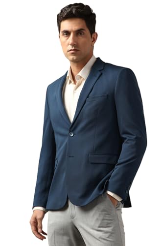 Peter England Men's Neo Slim Knit Textured Blazer - Image 4