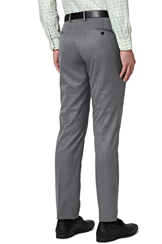 Peter England Men's Mid Rise Slim Fit Utility Pants - Image 5