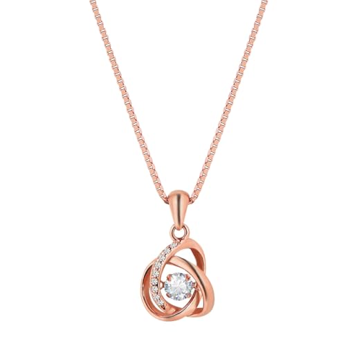 ZAVYA 925 Sterling Silver Rose Gold Plated Necklace - Image 2
