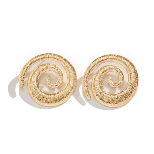 Shining Diva Boho Hollow Spiral Snail Stud Earrings Women - Image 2