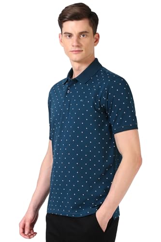 Peter England Men's Cotton Regular Fit Polo T-Shirt - Image 3