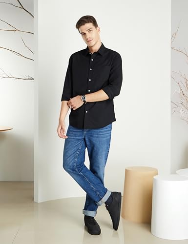 Symbol Men's Casual Cotton Poplin Shirt Regular Fit - Image 5