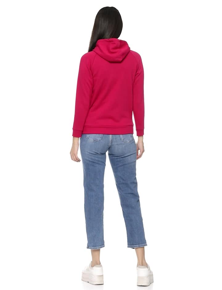 Allen Solly Women's Synthetic Hooded Neck Sweatshirt - Image 3